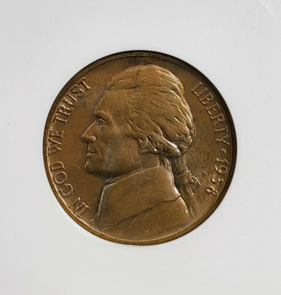 1938 Jefferson Nickel Coin Variety 5c ANACS MS65 QDR FS-105 FS-021.5 Quad Double