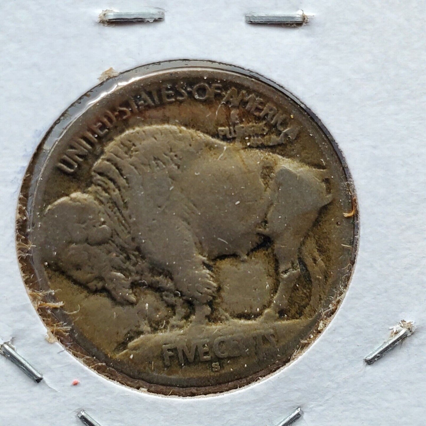 1913 S 5c Buffalo Nickel Coin Choice Good G Nice Circulated Condition