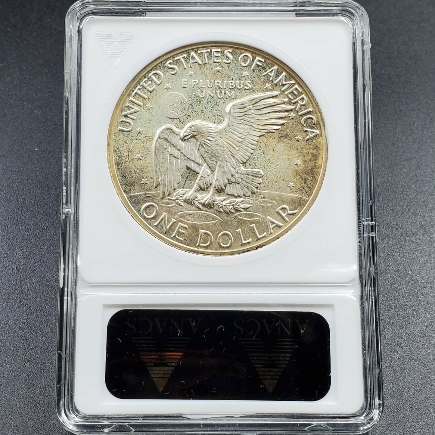 1971 S $1 Ike Eisenhower Dollar Coin ANACS PF64 Cameo Variety DDO 052 DDR 010