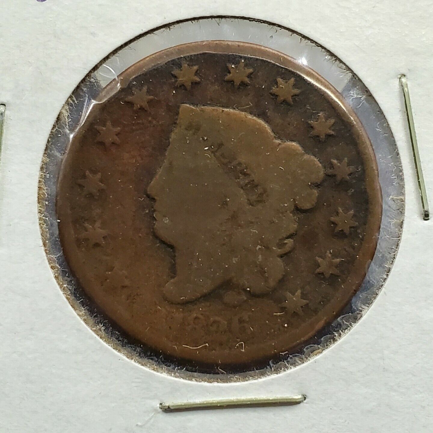 1826 Coronet Liberty Head US Large Cent 1c Choice AG / Good condition