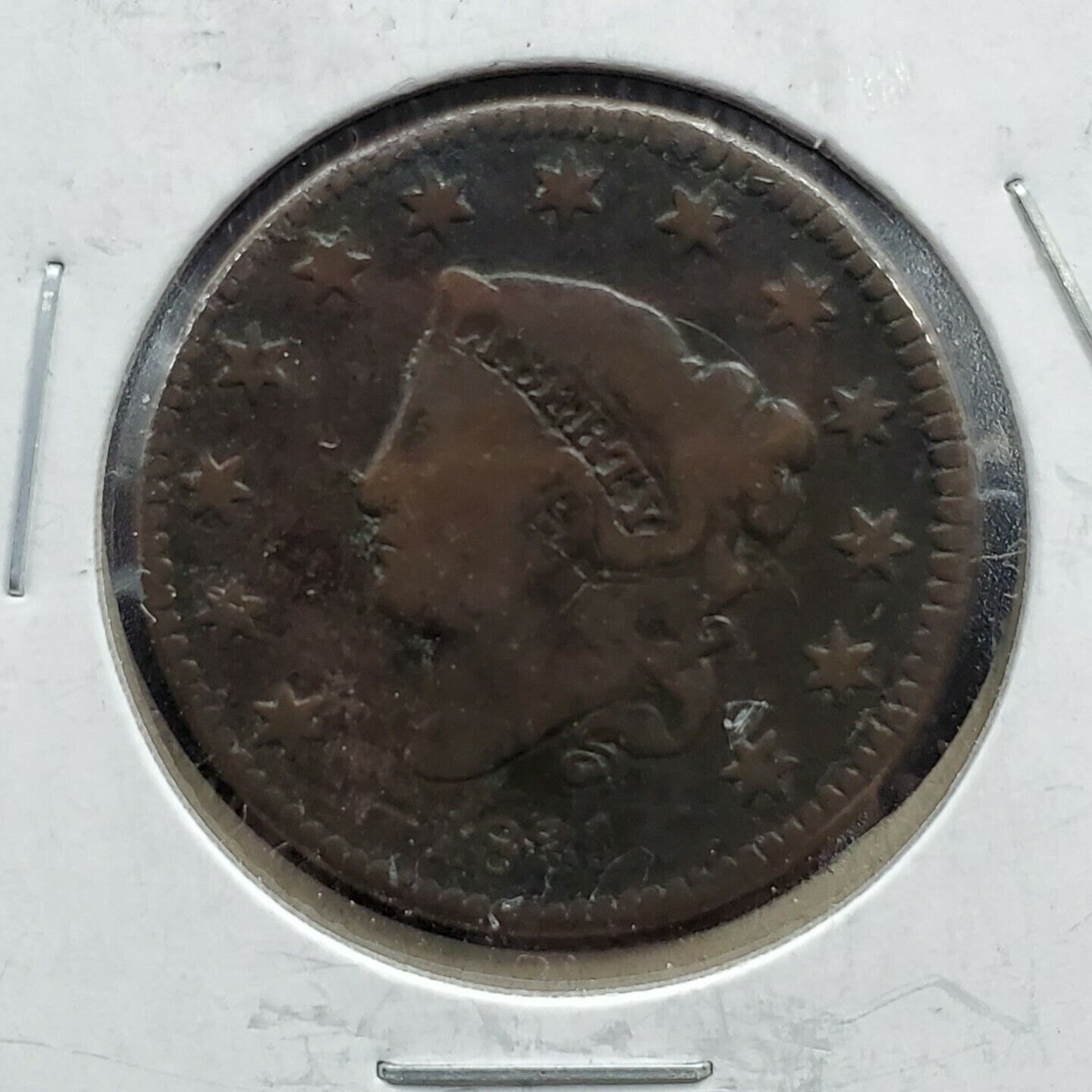 1831 Coronet Liberty Head US Large Cent 1c Choice Fine Circulated Condition