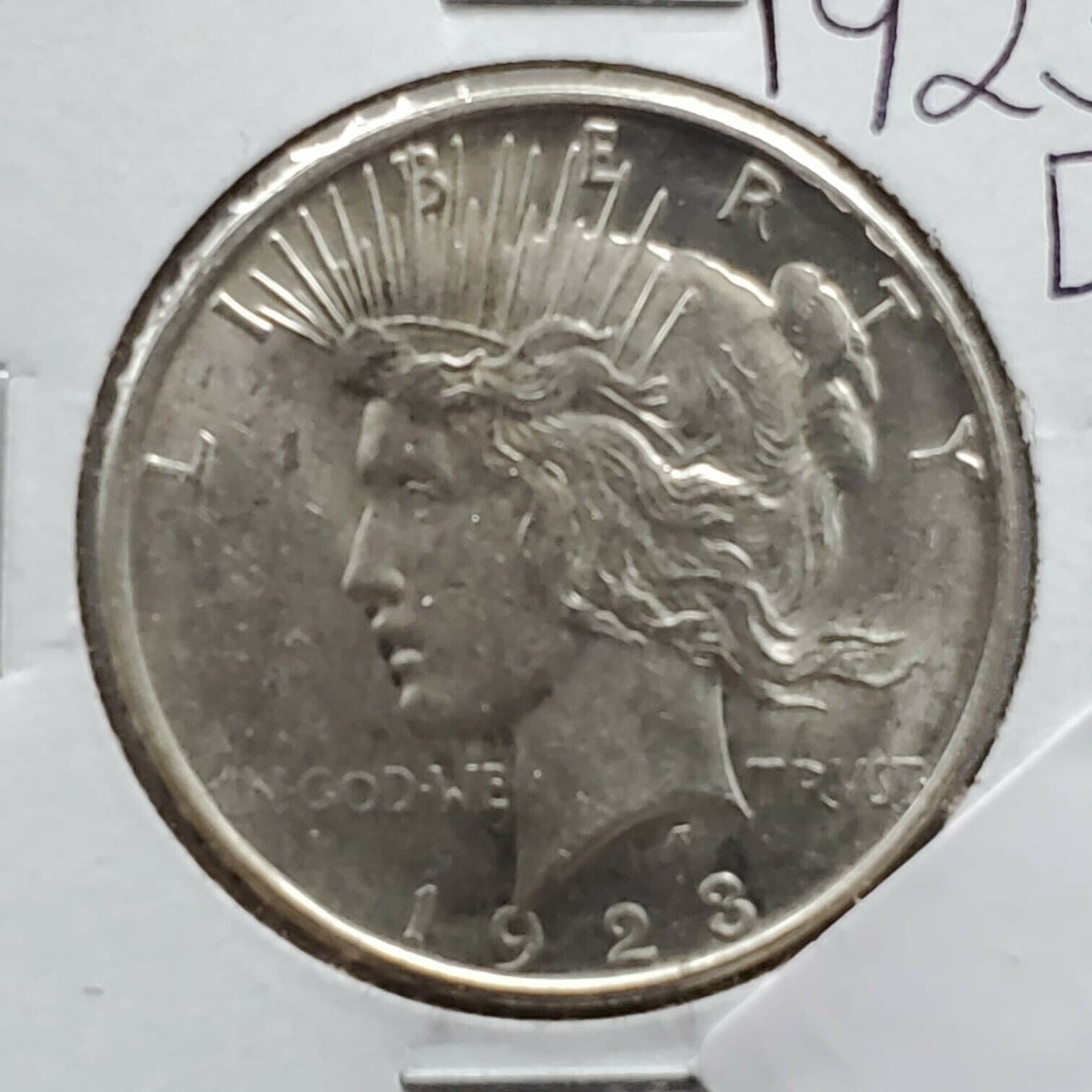 1923 D Peace 90% Silver Eagle Dollar Coin AVG BU Uncirculated