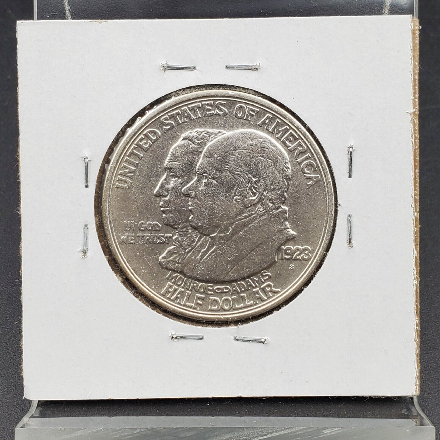1923 S Monroe Doctrine Centennial Commemorative Half Dollar Coin AU About UNC