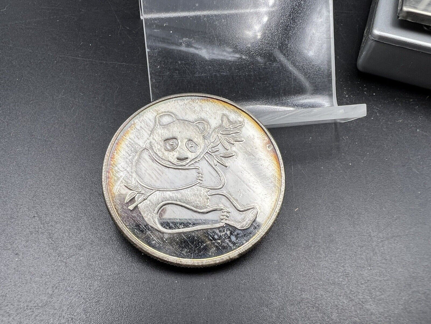 1 oz .999 Silver Art Round International Silver Trade Unit Panda CH BU TONER *