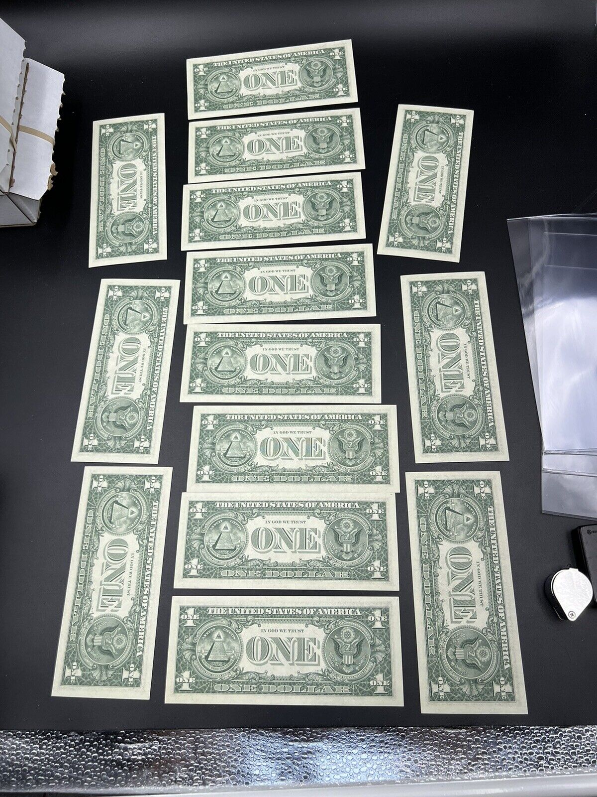14 Consecutive Note Lot 1969 B $1 FRN Federal Reserve US Currency Bills CH UNC
