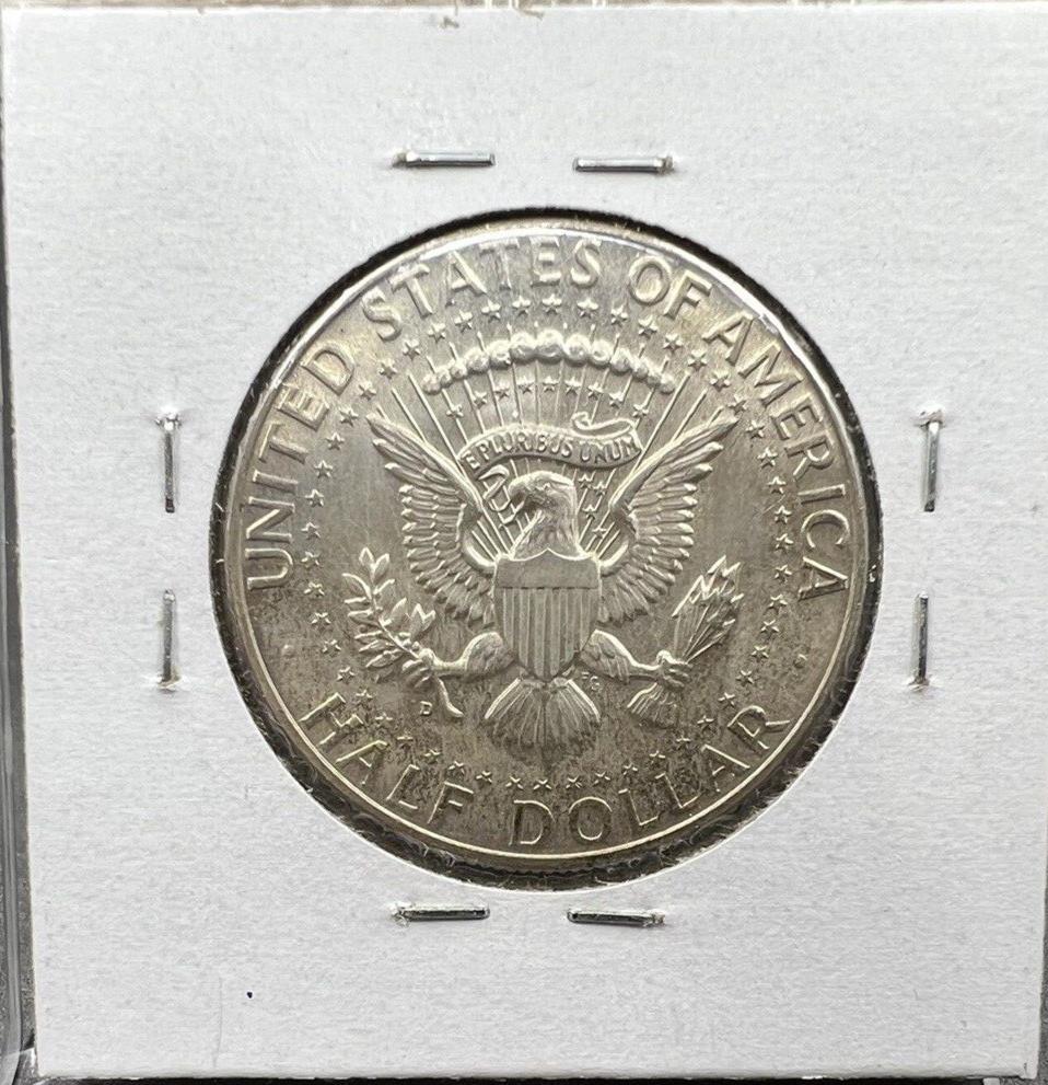 1964 D 50C Kennedy Half Dollar Coin CH AU DDO Double Die OBV Minor Variety TONER