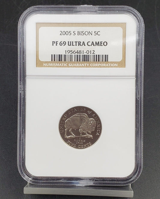 2005 S Bison Buffalo 5c Nickel Commemorative NGC PF69 Ultra Cameo #