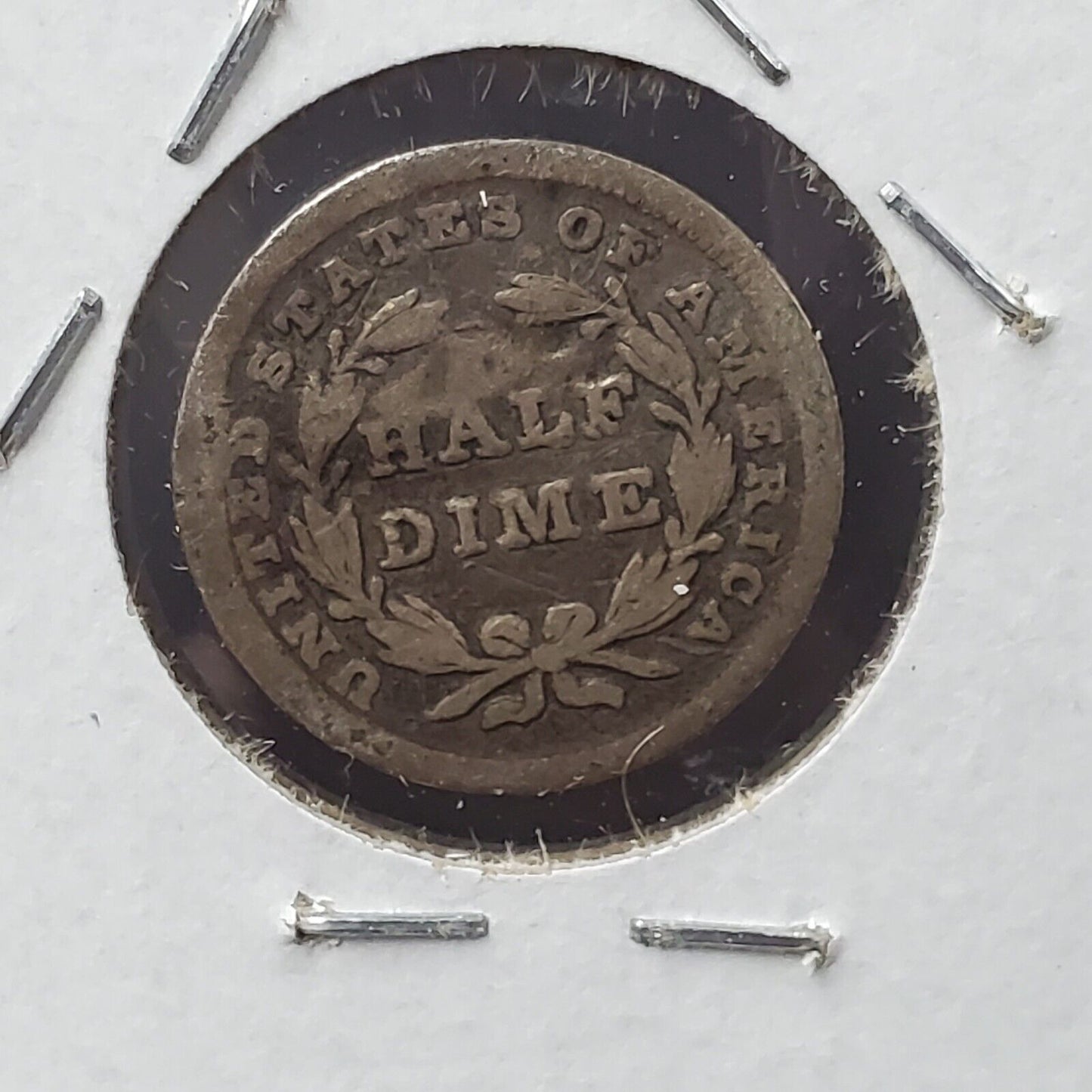 1837 P Seated Liberty Silver Half Dime Coin Small Date Variety Good / VG Details