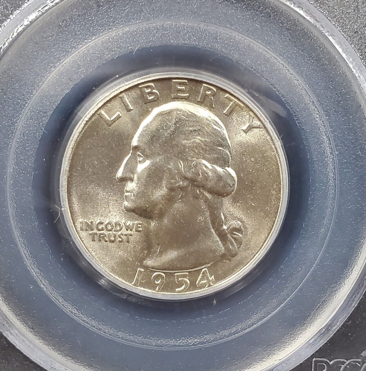 1954 S 25C Washington Quarter Silver Coin PCGS MS65 #039 Gem BU Certified
