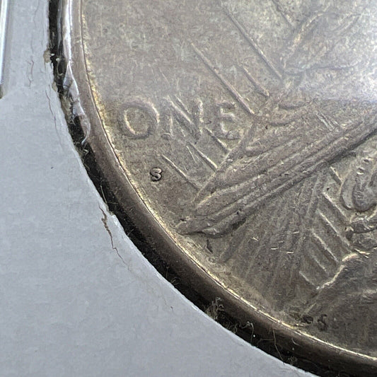 1928 S $1 Peace Silver Dollar Coin Upside Down Mint Mark VAM Variety XF EF Circ