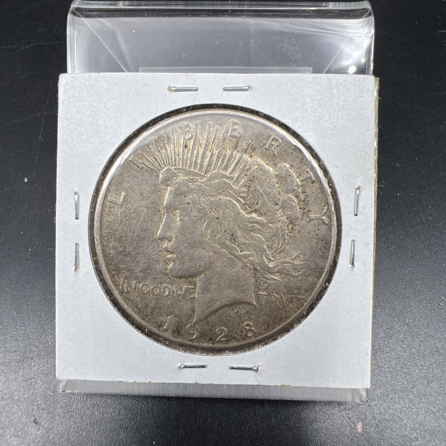 1928 S $1 Peace Silver Dollar Coin Upside Down Mint Mark VAM Variety XF EF Circ