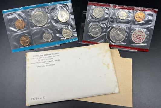 1971 P & D Mint Set BU Unc CLAD Coins United States US Mint OGP