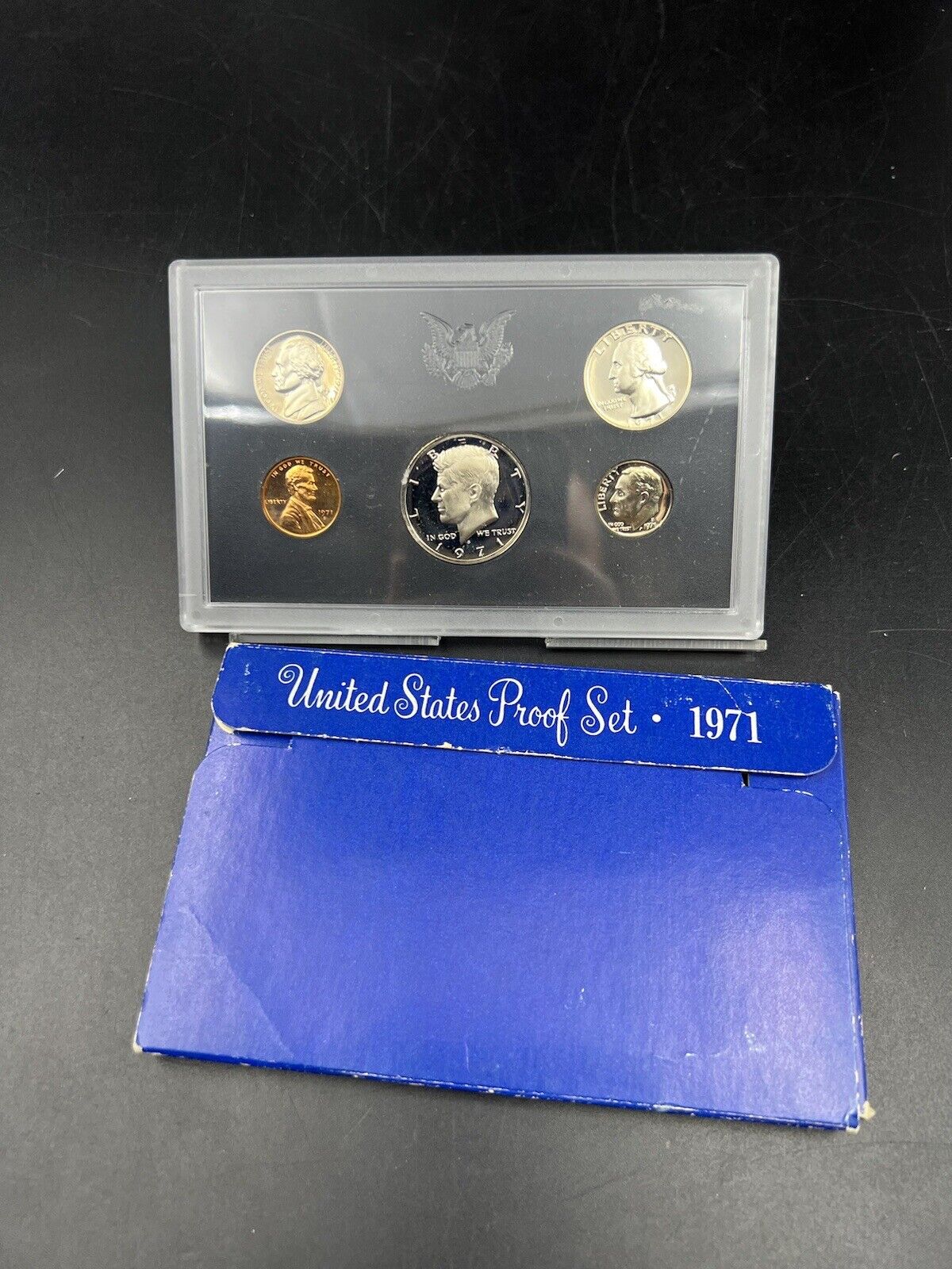 1971 S US Mint GEM Proof Set 5 Coin Complete OGP