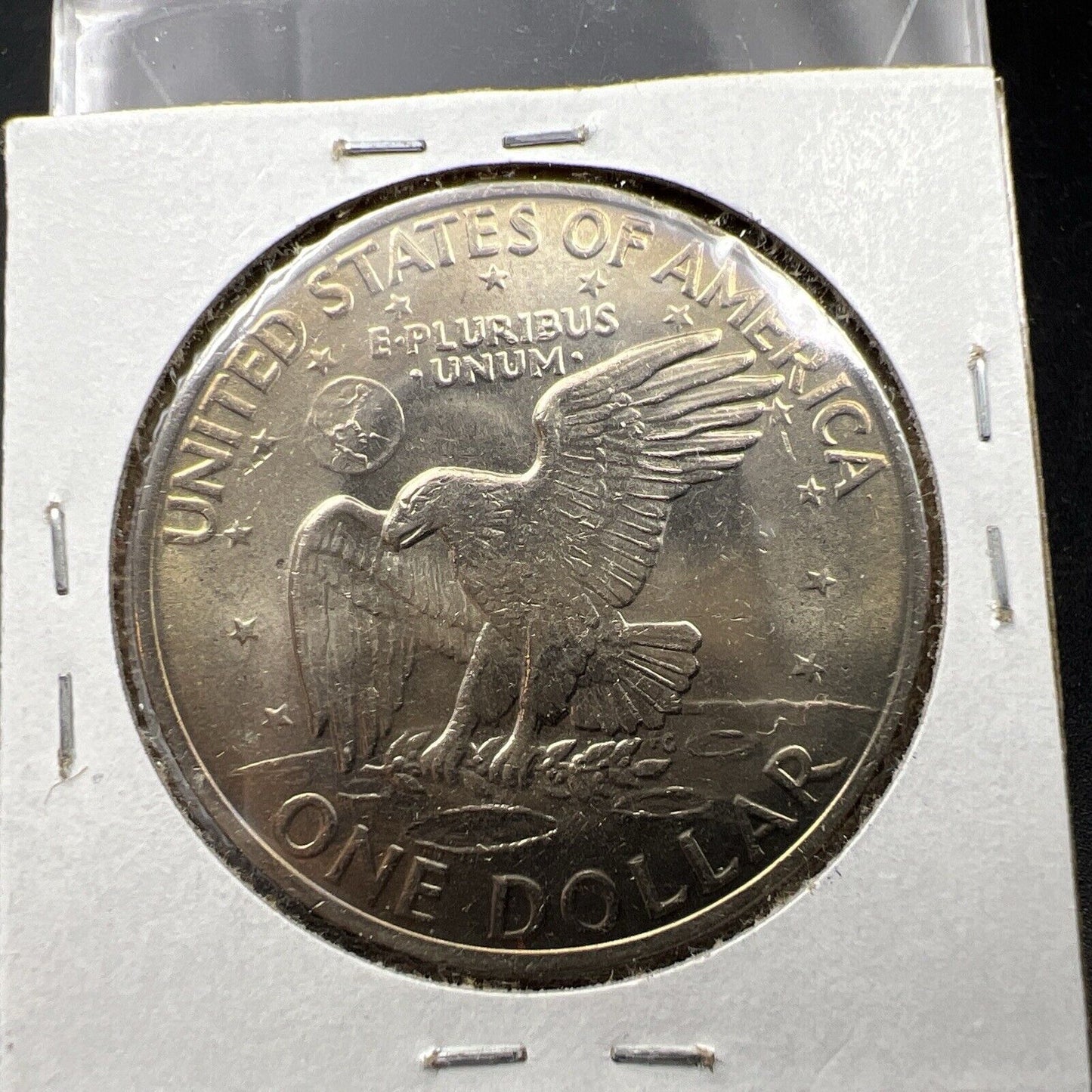 1972 p $1 Eisenhower Ike Clad Dollar Coin BU UNC Neat Toning Toner Type 1