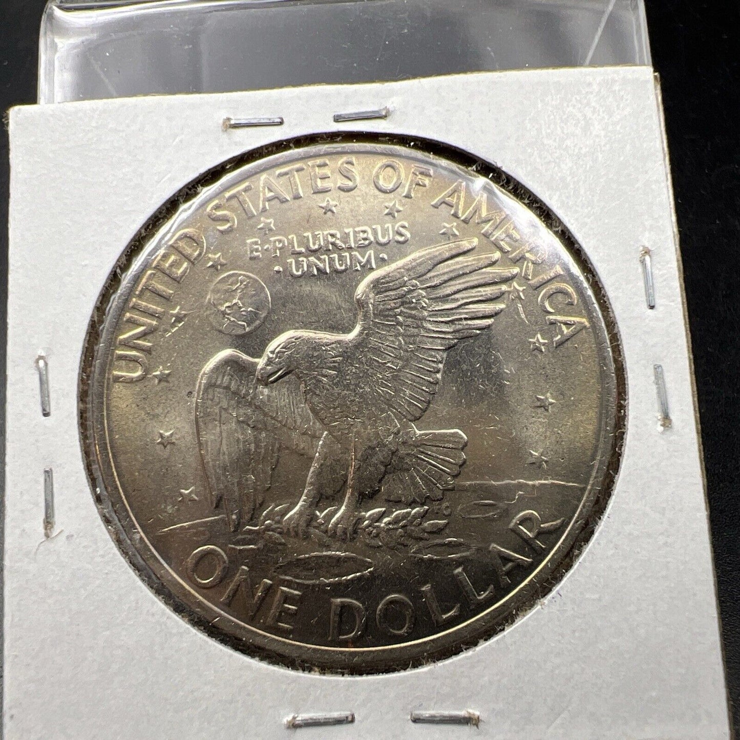 1972 p $1 Eisenhower Ike Clad Dollar Coin BU UNC Neat Toning Toner Type 1