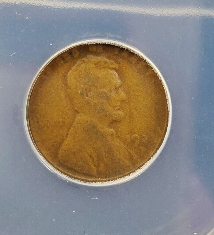 1922 D 1c Lincoln Wheat Cent Penny Coin ANACS VG8 Certified Very Good VG Circ