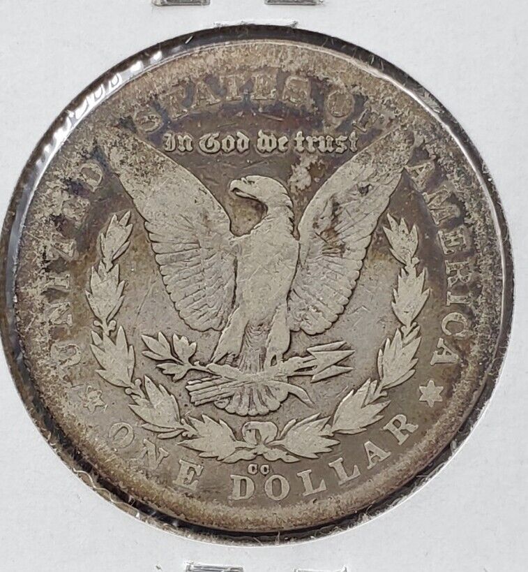 1878 CC Morgan Silver Dollar Coin CHOICE CH AG About Good Neat Toning Toner