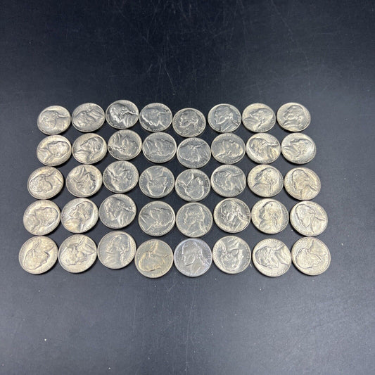40 Coin BU roll 1965 5c Jefferson Nickel CH Uncirculated Exact Coins Pictured #2