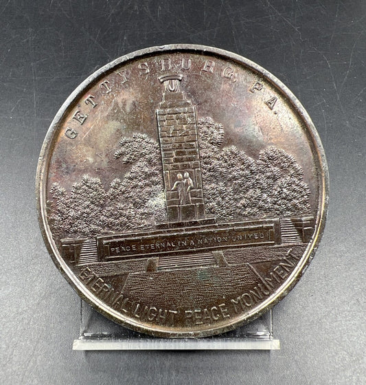 Large 3 Inch Novelty Coin Medal Lincoln Gettysburg Address Japan Commemorative