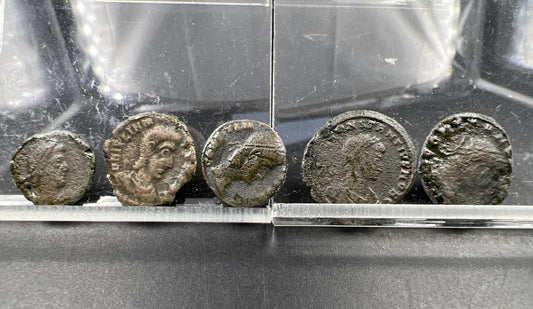 Museum Quality Lot Set of 5 Ancient Roman Coins CH Circ conditions #232024HF