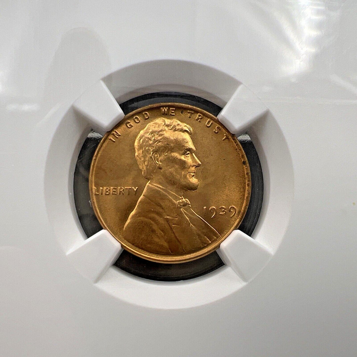 1939 P 1c Lincoln Wheat Cent Penny Coin MS66 RD NGC Gem BU Ceritifed