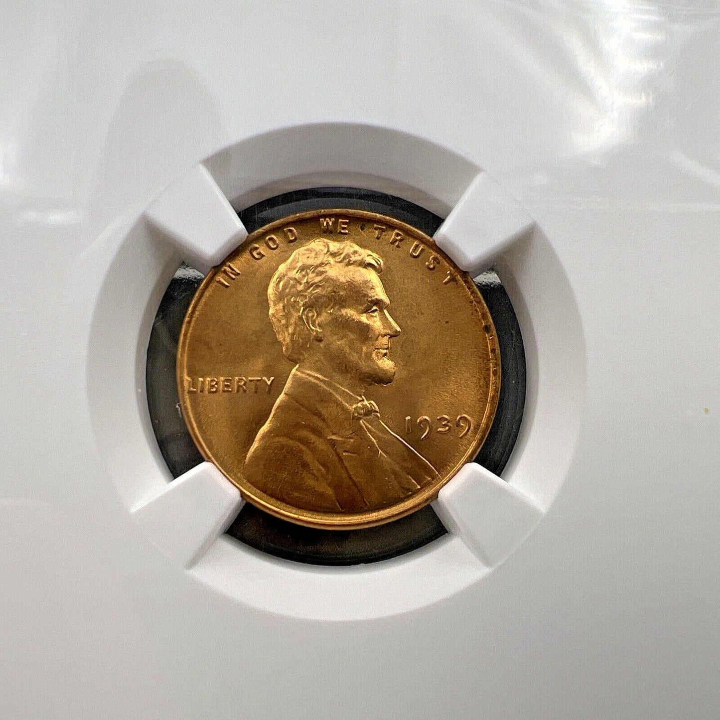 1939 P 1c Lincoln Wheat Cent Penny Coin MS66 RD NGC Gem BU Ceritifed