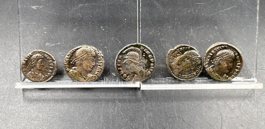 Museum Quality Lot Set of 5 Ancient Roman Coins CH Circ conditions SKU#22324V2AE