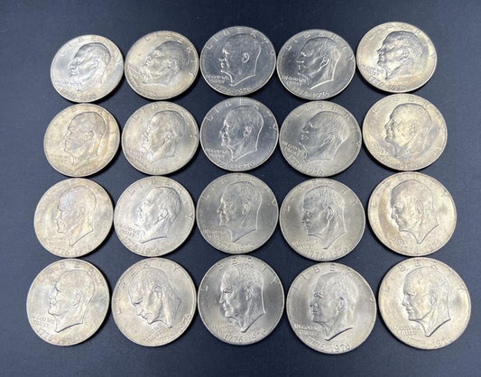 1976 P $1 Type 2 Ike Eisenhower CLAD Dollar 20 Coin Choice BU UNC Roll (exact B)