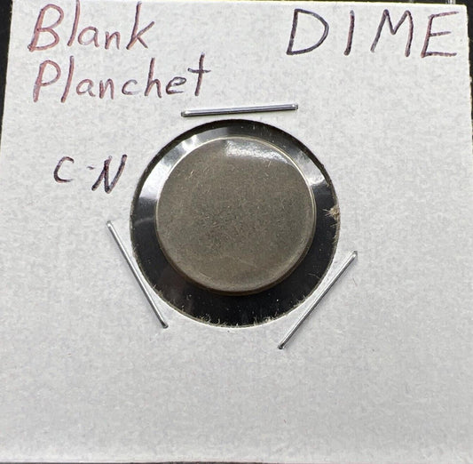Clad Roosevelt Dime Blank Planchet Error Coin #B