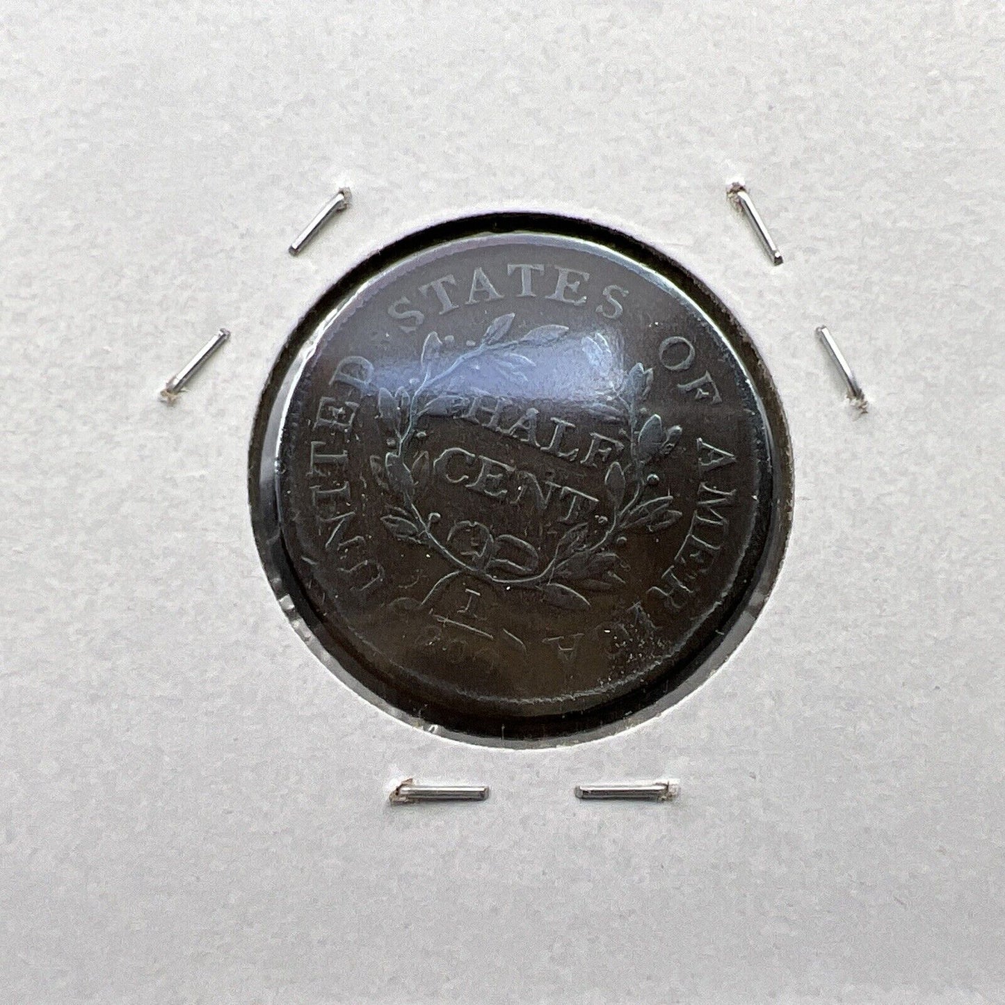 1806 1/2c Draped Bust Liberty Head Half Cent Coin Choice Fine Circ