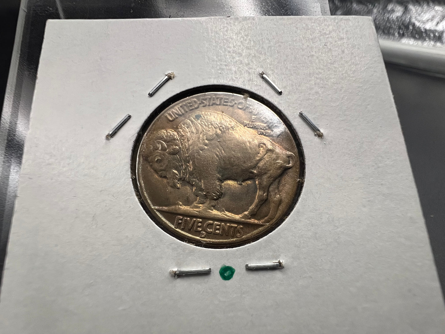 1936 D 5c Buffalo Indian head nickel coin XF / AU Some Toning