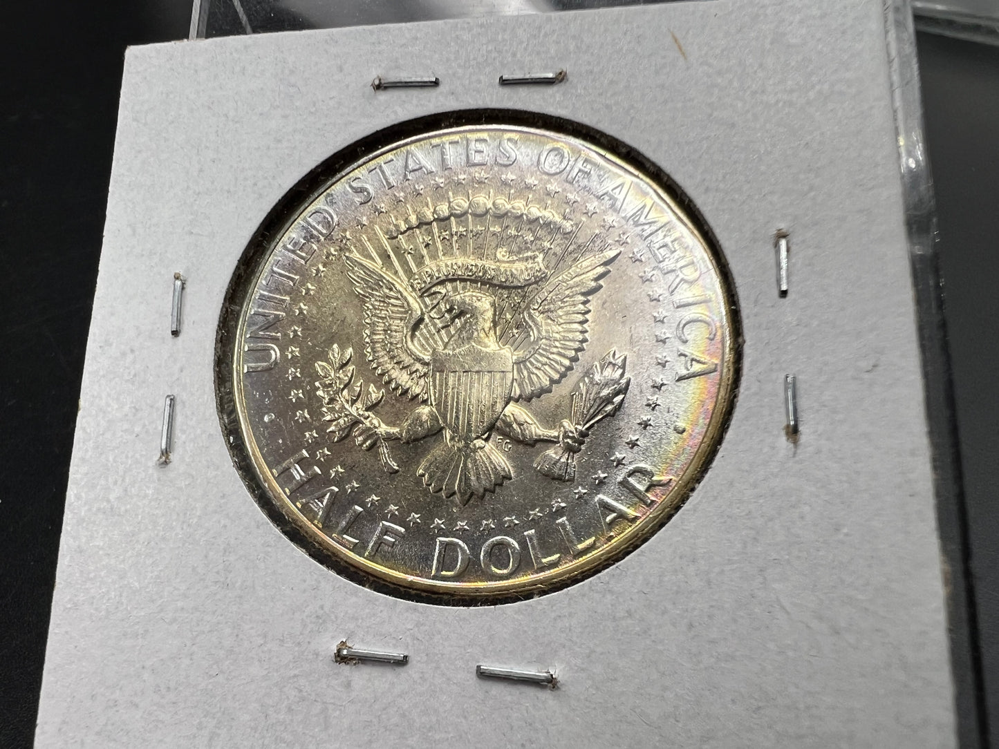 1966 50c Kennedy 40% Silver Half Dollar Coin Gem BU UNC Nice Toning Toner