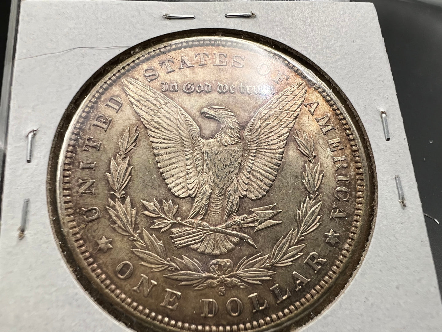 1880 S $1 Morgan Silver Dollar Coin BU UNC Nice Toning Toner