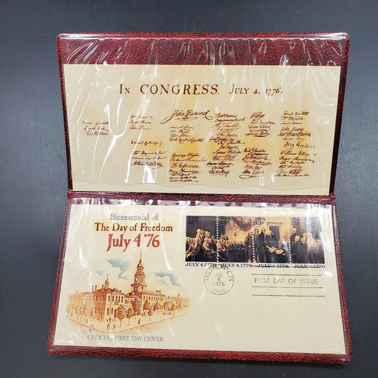 Bicentennial of The Day of Freedom July 4 '76 Official First Day Cover / Folder