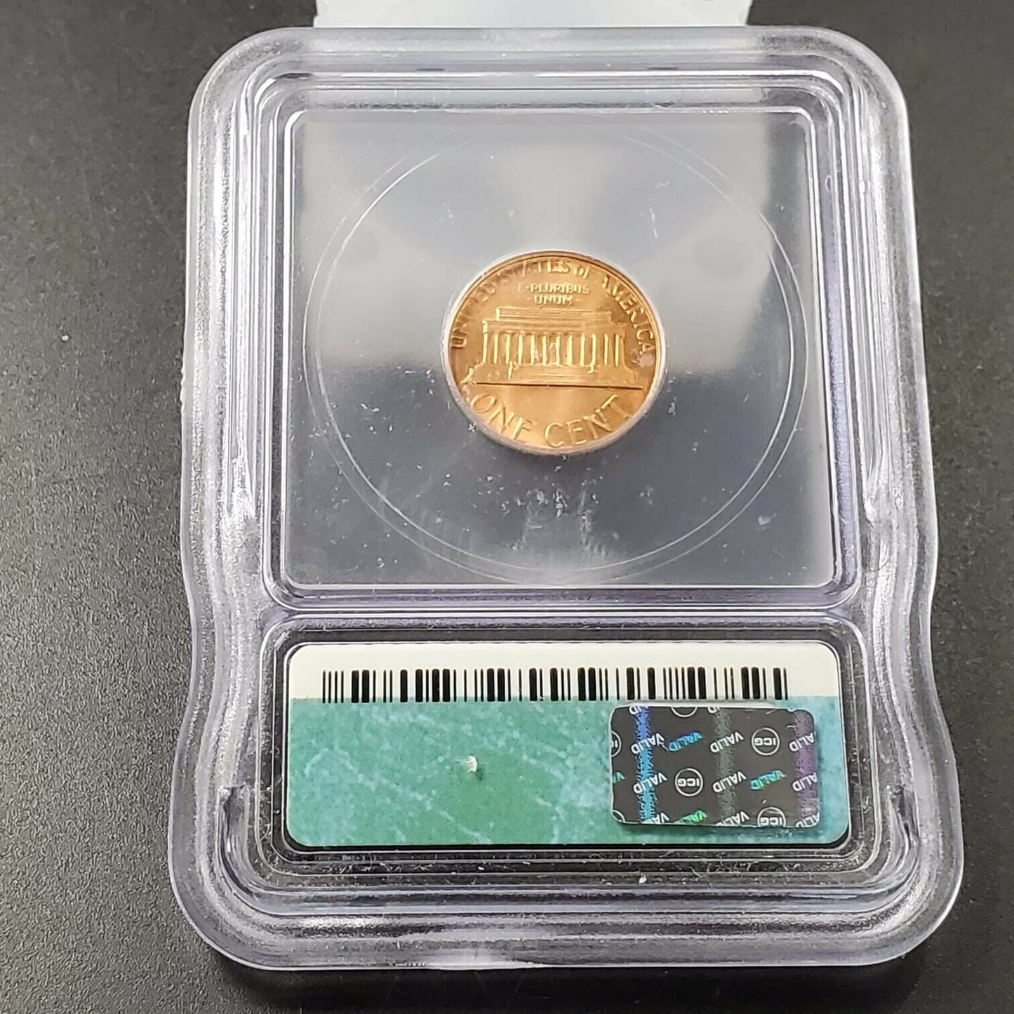 1982 D Lincoln Memorial Copper-zinc Large Date Cent  ICG MS67 RD #2