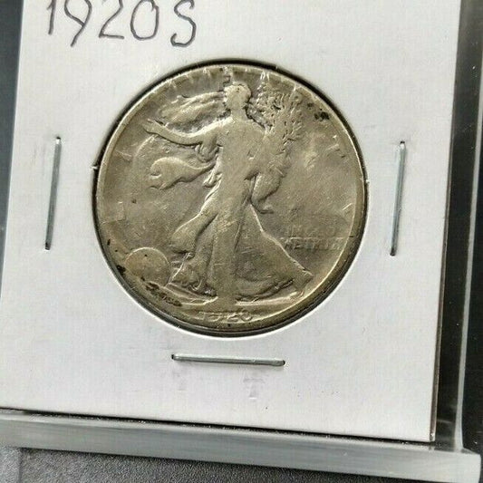 1920 S Walking Liberty Silver Eagle Half Dollar Coin Average VG Very Good