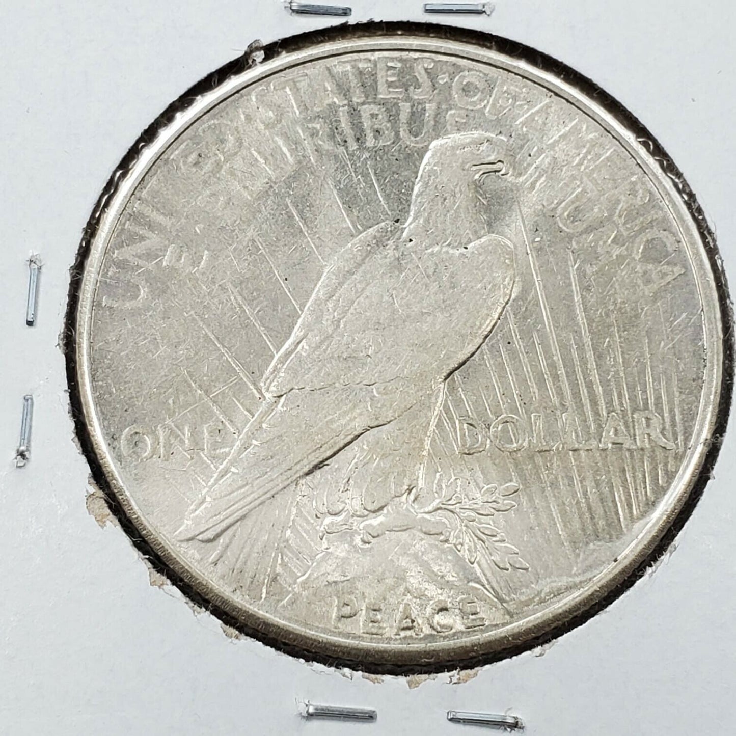 1925 P Peace 90% Silver Eagle Dollar Philadelphia AU Details Cleaned Nice Coin