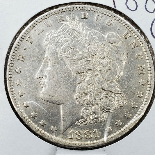 1881 O Morgan Silver Eagle Dollar Coin $1 AU About Unc Circulated New Orleans