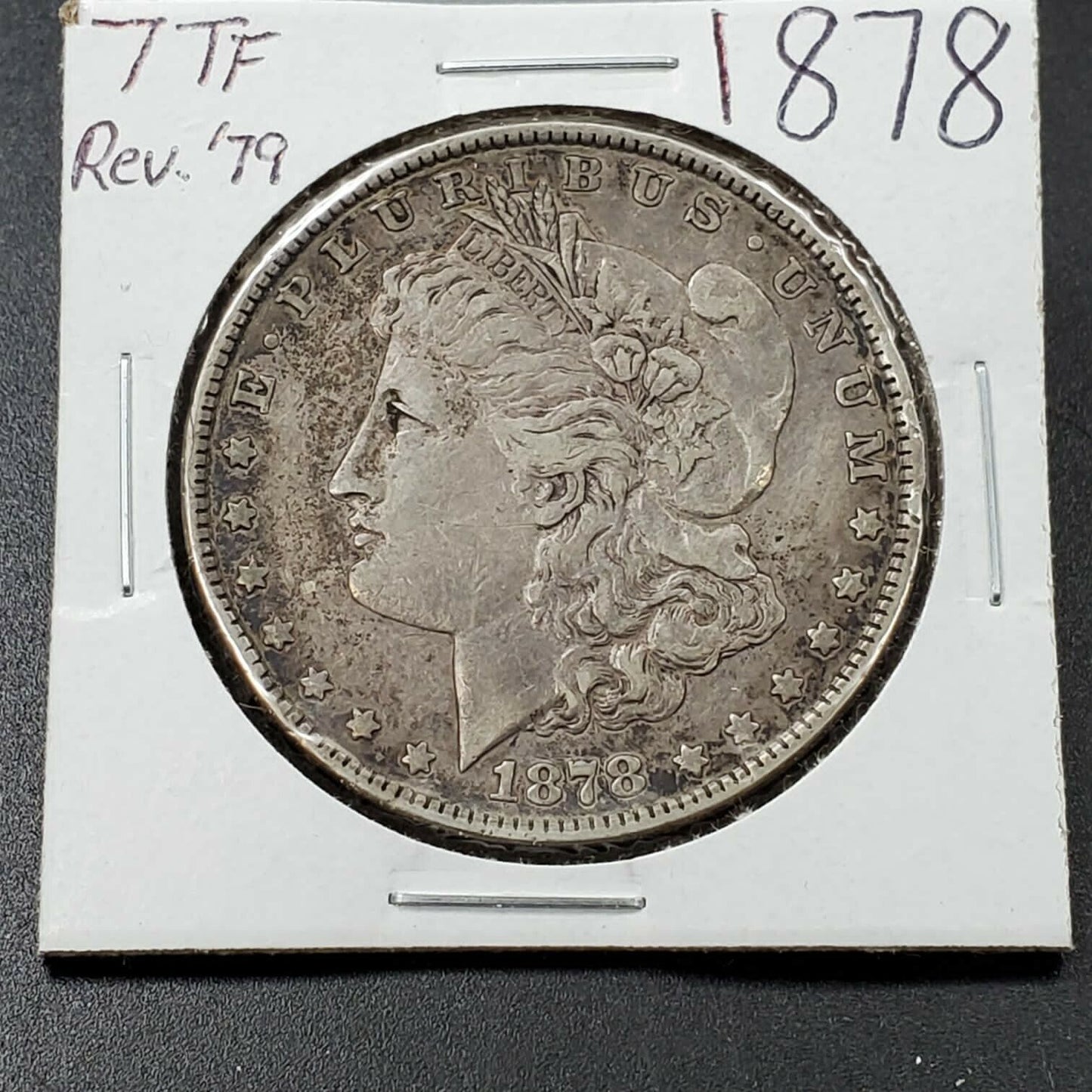 1878 P 7TF REV 79 Morgan Silver Eagle Dollar Coin Choice Circulated Nice