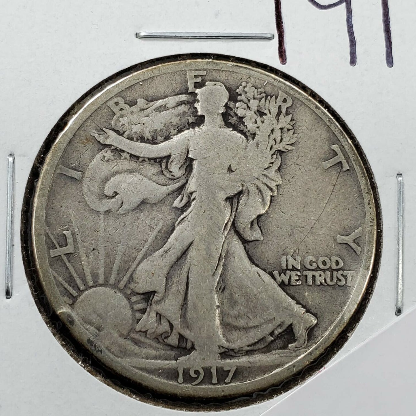 1917 P Walking Liberty Silver Eagle Half Dollar Coin Choice Circ Philadelphia