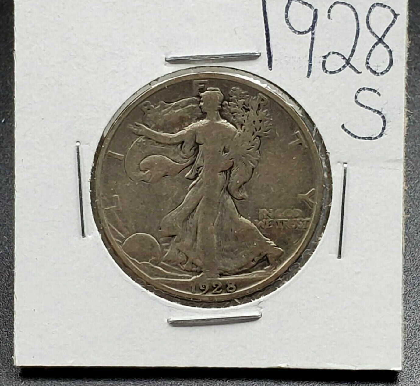1928 S Walking Liberty Silver Half Dollar Coin Choice Fine Condition Semi Key