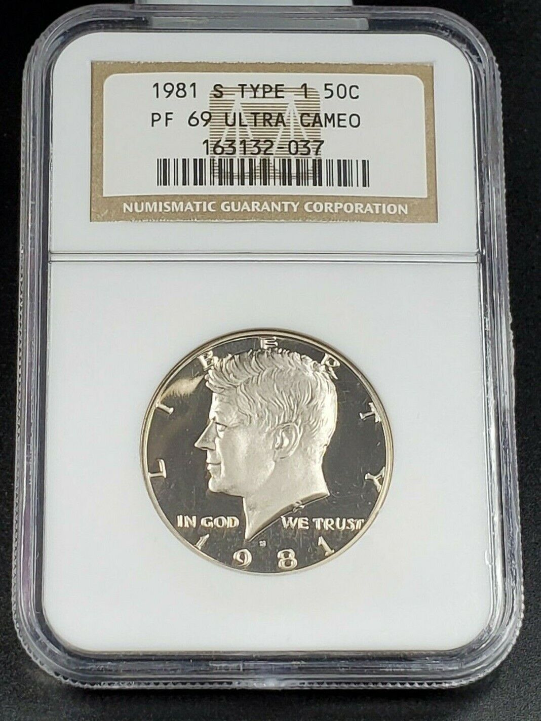 1981 S Kennedy Proof Half Dollar Type 1 Variety Coin PF69 UCAM NGC Combo Ship Di