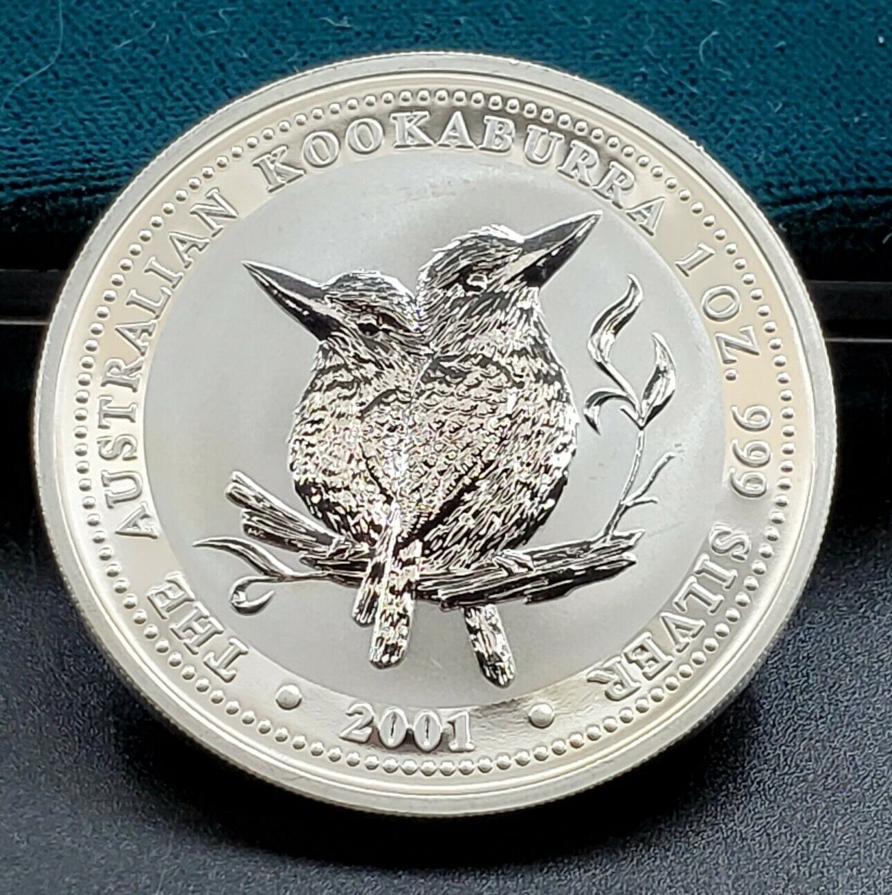 2001 Australian Kookaburra 1oz Silver Choice GEM Uncirculated $1 Coin