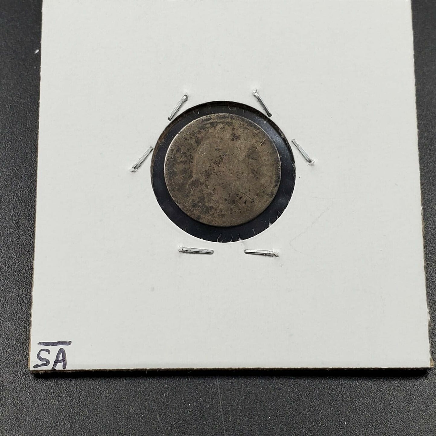 1837-73 Seated Liberty Half Dime Smoothed in preparation for Love Token Engrave