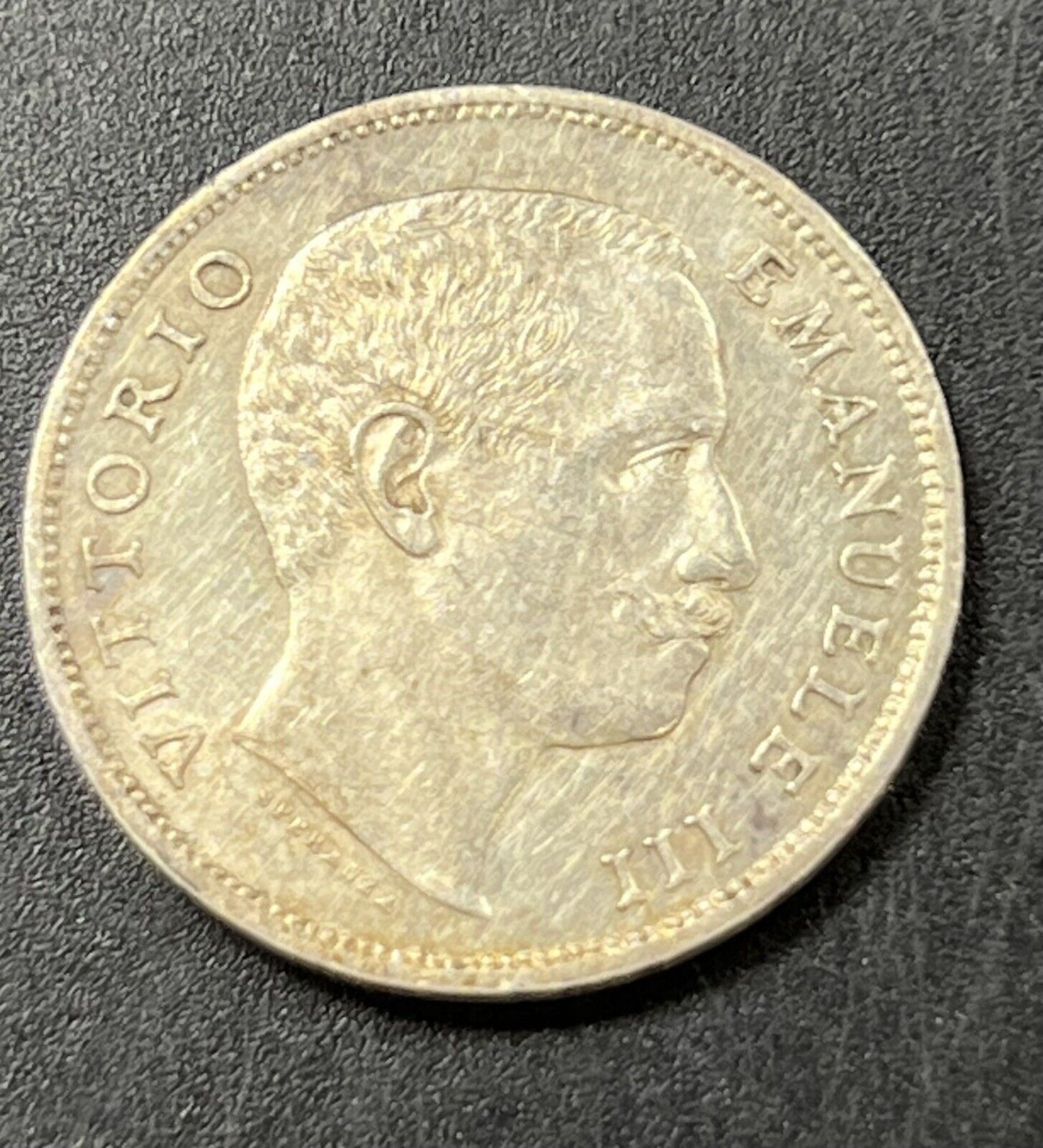 1901 Italy 1 Lire Fine Silver Coin Choice XF EF Extra Fine