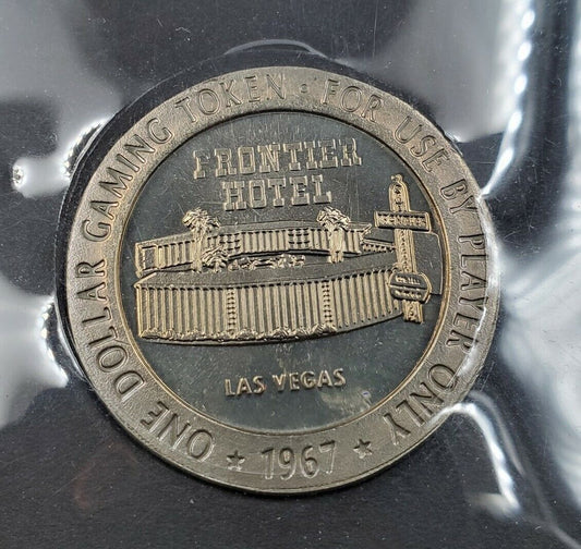 FRONTIER HOTEL SPECIAL COMMEMORATIVE 1ST DAY TOKEN COVER LAS VEGAS