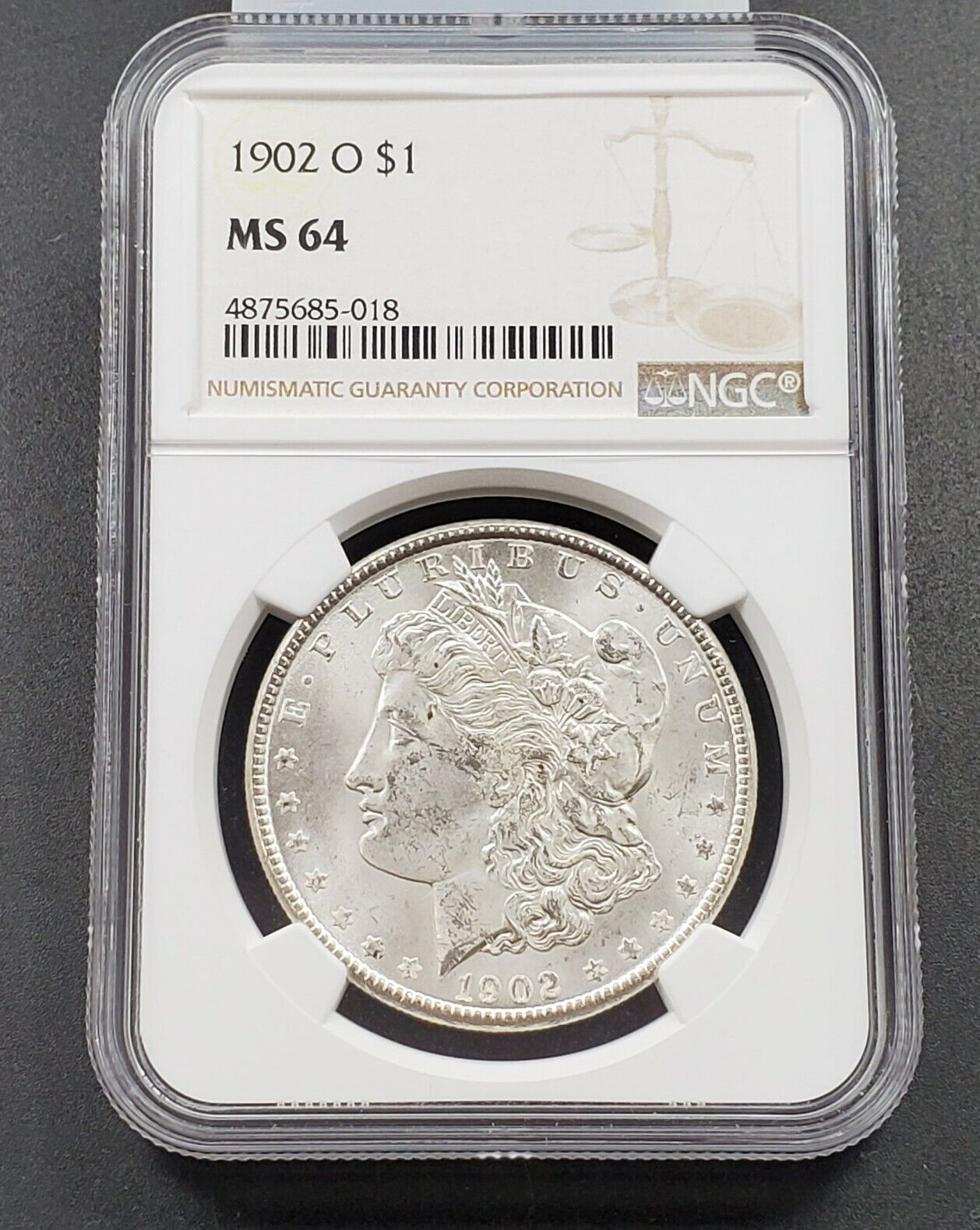 1902 O Morgan Silver Eagle Dollar Coin NGC MS64 Nice Shine