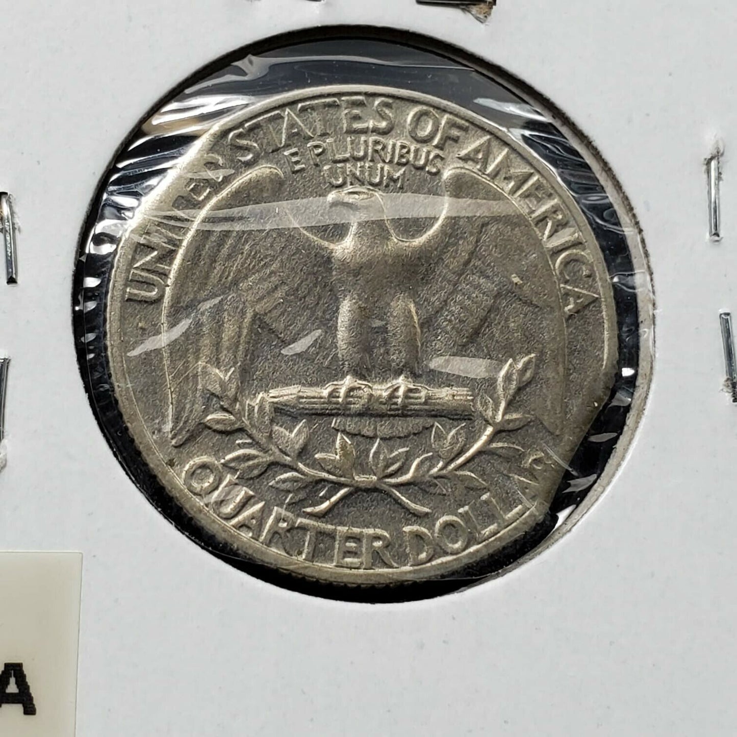 1968 Washington Clad Quarter Coin AU / UNC DOUBLE TWICE CLIPPED PLANCHET
