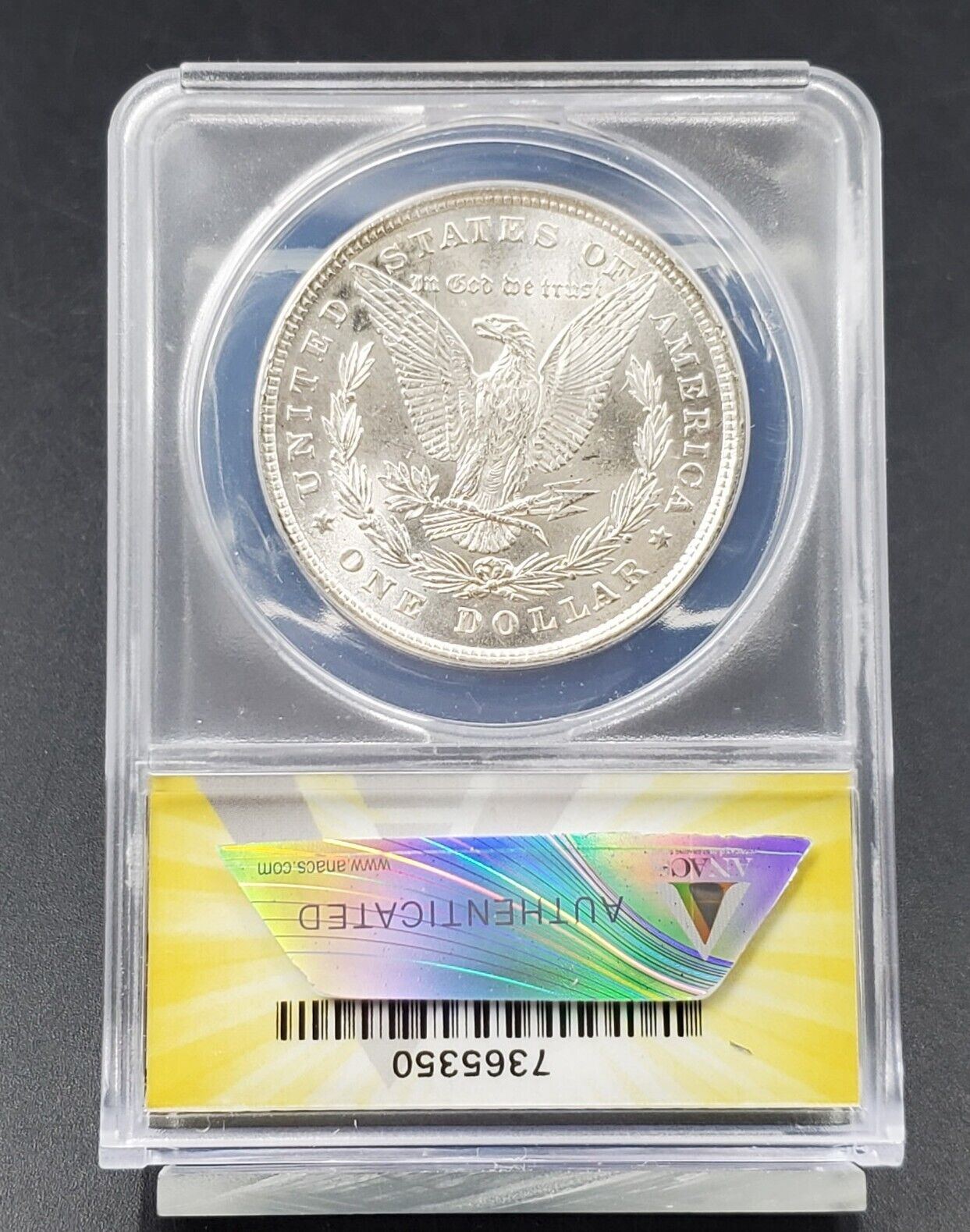 1878 P Morgan Silver Dollar Variety Coin ANACS MS62 VAM-14.1A ALLEGATOR EYE VAM