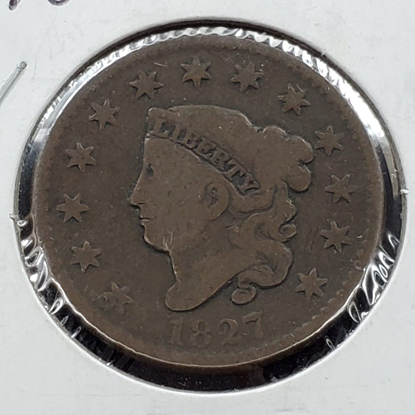 1827 Classic Head Liberty US Large Cent 1c Choice Good / Very Good VG